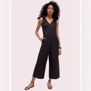 Kate Spade Black Linen Jumpsuit